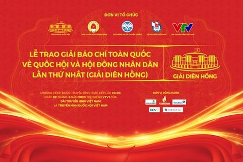 Lễ trao Giải báo chí toàn quốc về Quốc hội và Hội đồng nhân dân lần thứ nhất năm 2023 (Giải Diên hồng)