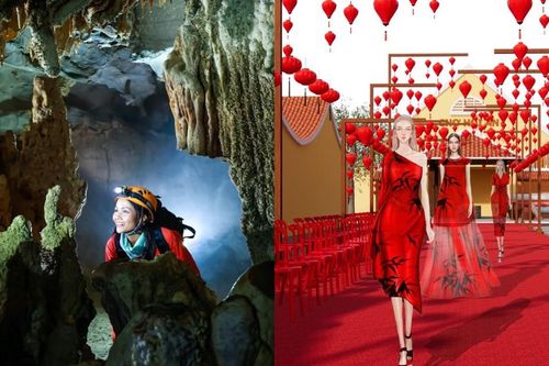 Bộ đôi 'nhà thiết kế sắc màu' làm show thời trang ở chợ Hội An, Hoa hậu H'Hen Niê quảng bá hang động tại Quảng Bình