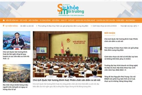 Tạp chí Sức khỏe và Môi trường điện tử ra mắt giao diện mới