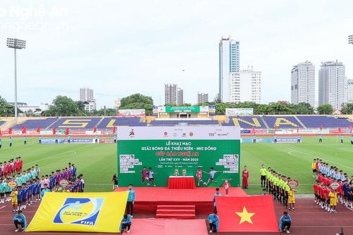 Khai mạc Giải bóng đá Thiếu niên - Nhi đồng Cúp Báo Nghệ An lần thứ 25 năm 2023