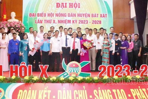 Hội Nông dân huyện Bát Xát tổ chức thành công Đại hội Đại biểu Hội Nông dân huyện lần thứ X