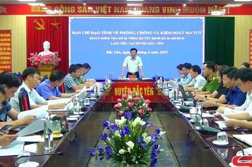 Kiểm tra phòng, chống và kiểm soát ma túy tại huyện Bắc Yên
