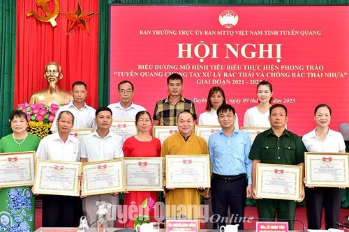 Biểu dương 111 mô hình tiêu biểu xử lý rác thải và chống rác thải nhựa