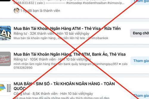 Cẩn trọng trước 'bẫy' mua bán, cho thuê tài khoản ngân hàng, thông tin cá nhân