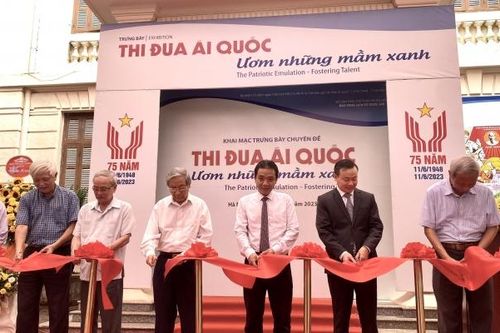 Khai mạc trưng bày chuyên đề 'Thi đua ái quốc - Ươm những mầm xanh'