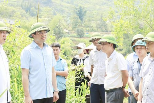 Chủ tịch UBND tỉnh Trịnh Xuân Trường kiểm tra công tác ứng phó với hạn hán, nắng nóng tại huyện Si Ma Cai