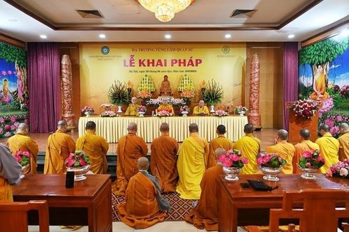 Hà Nội: Tùng lâm Quán Sứ khai pháp khóa An cư kiết hạ Phật lịch 2567
