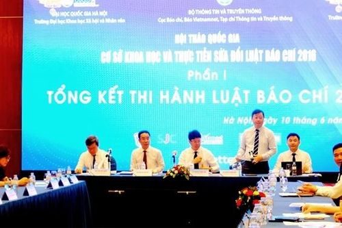 Cơ sở khoa học và thực tiễn sửa đổi Luật Báo chí 2016