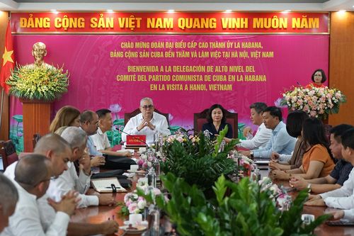 Đoàn đại biểu cấp cao Thành ủy La Habana khảo sát mô hình nông nghiệp công nghệ cao tại huyện Mê Linh