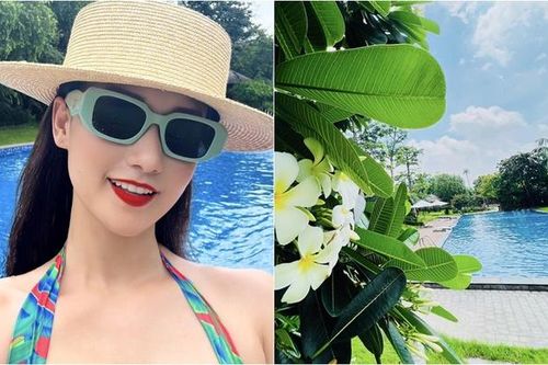 Nữ diễn viên miền Bắc có biệt thự 60 tỷ, mùa hè sung sướng trốn nóng trong bể bơi 'resort tại gia'