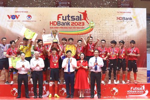 Đại học Đà Lạt vô địch Giải Futsal Sinh viên Tây Nguyên 2023