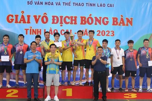 Bế mạc Giải vô địch bóng bàn tỉnh năm 2023
