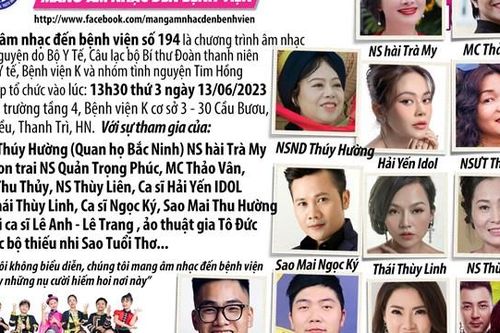Cùng âm nhạc xoa dịu nỗi đau bệnh nhân ung thư