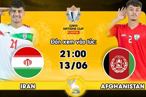 Lịch thi đấu bóng đá hôm nay 13/6: Iran vs Afghanistan