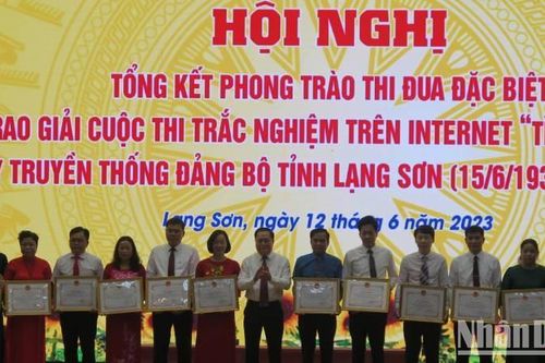 Lạng Sơn: Nhiều thành tích đạt được trong phong trào thi đua đặc biệt