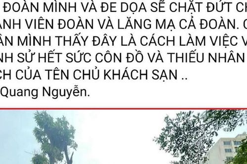 Bị tố dọa 'chặt chân' đoàn khách đặt phòng ở Cửa Lò, chủ khách sạn nói gì?