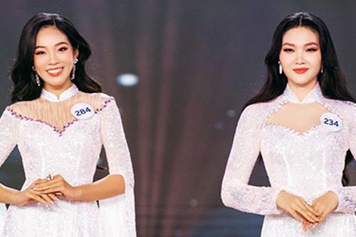 Dàn người đẹp diện áo dài xuyên thấu