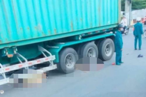 Hai mẹ con bị xe container cuốn vào gầm tử vong ở TP Thủ Đức