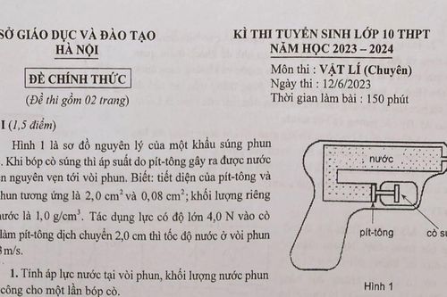 Hy hữu đề thi lớp 10 chuyên của Hà Nội: Làm đúng hết cũng không được điểm 10