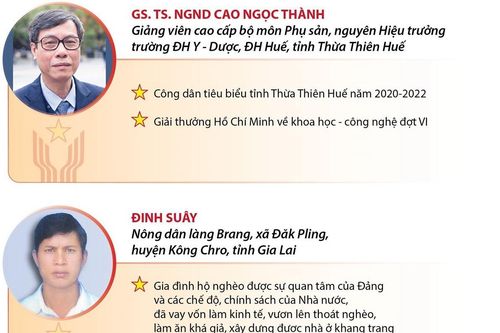 Những gương điển hình tiên tiến được Thủ tướng tặng Bằng khen