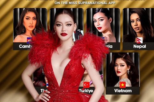 Phản ứng của Miss Supranational Vietnam khi bị fan sờ gáy trình độ tiếng Anh tại Supra Chat