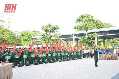 Lễ xuất quân Chương trình 'Học kỳ trong Quân đội' tỉnh Thanh Hóa năm 2023
