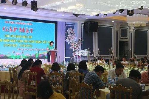 Hoằng Hóa gặp mặt các cơ quan báo chí nhân kỷ niệm 98 năm Ngày Báo chí cách mạng Việt Nam