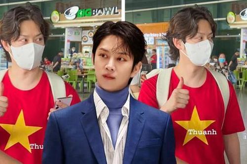 Heechul SUJU mặc áo thun cờ đỏ sao vàng, bất ngờ xuất hiện tại TP.HCM