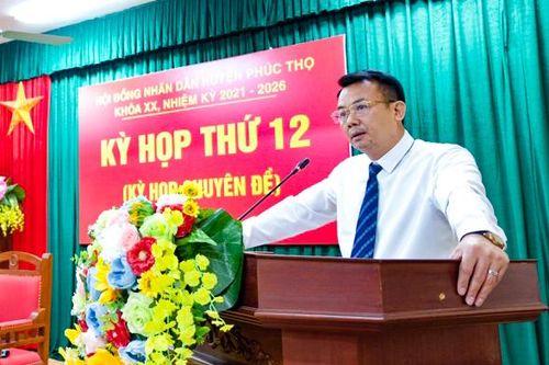 Phê chuẩn kết quả bầu cử ông Nguyễn Đình Sơn làm Chủ tịch UBND huyện Phúc Thọ