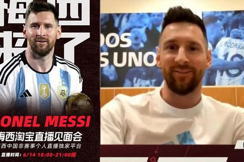 Messi sắp live stream bán hàng tại Trung Quốc