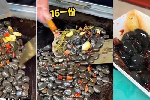 Độc lạ món đá cuội xào ớt, khách sẵn sàng chi tiền thưởng thức