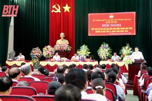 Đại biểu HĐND tỉnh tiếp xúc cử tri huyện Yên Định