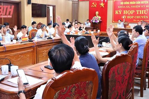 HĐND huyện Hậu Lộc khóa XX, nhiệm kỳ 2021-2026 tổ chức kỳ họp thứ tám (Kỳ họp chuyên đề)