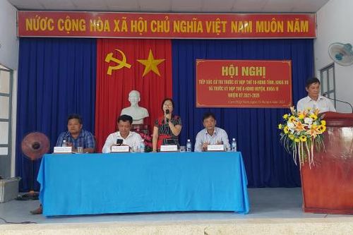 Đại biểu HĐND tỉnh Khánh Hòa, huyện Cam Lâm: Tiếp xúc cử tri tại xã Cam Hiệp Bắc và xã Cam Hiệp Nam