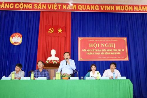 Đại biểu HĐND tỉnh Khánh Hòa, HĐND thị xã Ninh Hòa: Tiếp xúc cử tri thị xã Ninh Hòa