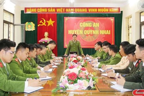 Công an huyện Quỳnh Nhai học và làm theo Bác