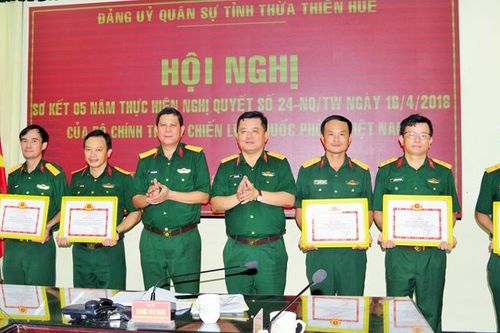 Sơ kết 5 năm thực hiện Nghị quyết 24 của Bộ Chính trị về chiến lược quốc phòng Việt Nam
