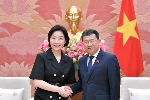 Chủ nhiệm Ủy ban Đối ngoại Vũ Hải Hà tiếp Đại sứ Hàn Quốc tại Việt Nam