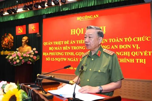 Tổ chức bộ máy bên trong của Công an đơn vị, địa phương tinh, gọn, mạnh