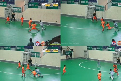 Cầu thủ U11 Kon Tum gây sốt với màn đi bóng lắt léo như Messi ở giải toàn quốc
