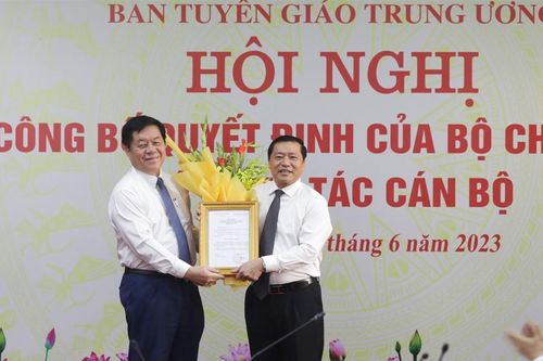 Công bố Quyết định của Bộ Chính trị về công tác cán bộ