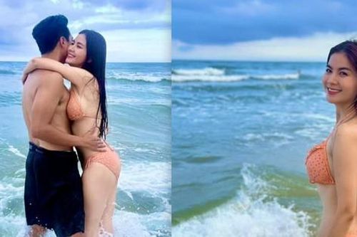 Kha Ly - Thanh Duy chia sẻ loạt ảnh vui vẻ trên biển
