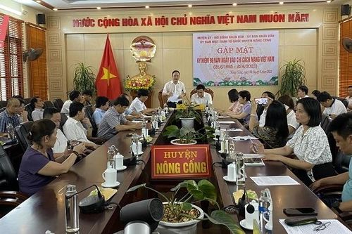 Huyện Nông Cống tổ chức gặp mặt, chúc mừng các cơ quan báo chí