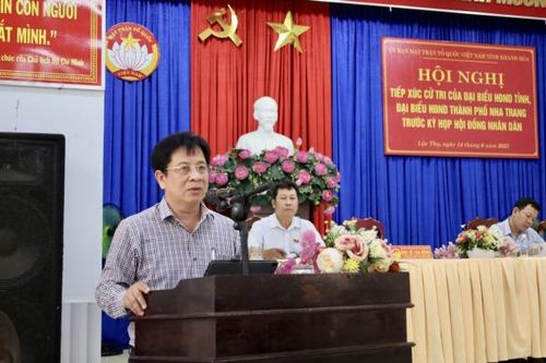 Đại biểu HĐND tỉnh Khánh Hòa, HĐND TP. Nha Trang: Tiếp xúc cử tri 11 xã, phường TP. Nha Trang