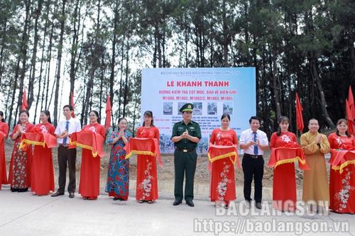 Khánh thành công trình đường kiểm tra 5 cột mốc, bảo vệ biên giới tại xã Tân Minh, huyện Tràng Định