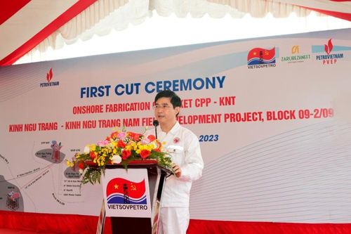 Lễ khởi công chế tạo chân đế giàn KNT – Dự án phát triển mỏ Kình Ngư Trắng – Kình Ngư Trắng Nam