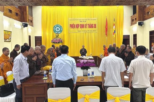 An Giang: Ban Trị sự Phật giáo tỉnh họp thường kỳ báo cáo hoạt động Phật sự 6 tháng đầu năm 2023