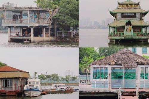 Cận cảnh loạt công trình bỏ hoang vẫn 'trơ gan' tại Hồ Tây