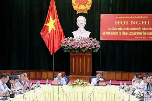 Hòa Bình tháo gỡ khó khăn cho các doanh nghiệp và nhà đầu tư