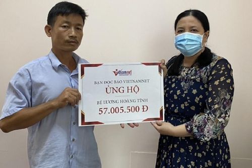 Bé Lương Hoàng Tính bị ung thư được bạn đọc ủng hộ hơn 57 triệu đồng